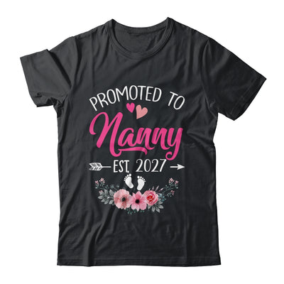 Promoted To Nanny Est 2027 Mothers Day First Time Shirt & Tank Top | siriusteestore