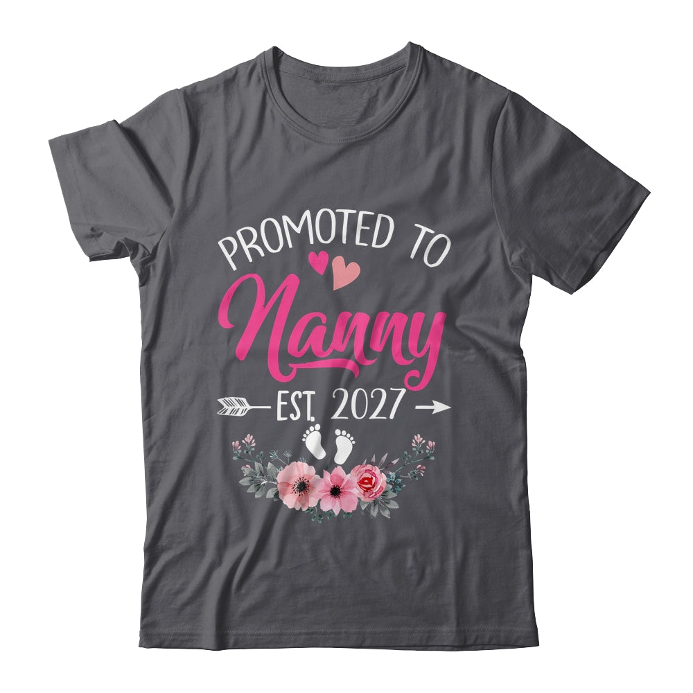 Promoted To Nanny Est 2027 Mothers Day First Time Shirt & Tank Top | siriusteestore