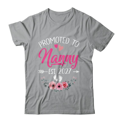 Promoted To Nanny Est 2027 Mothers Day First Time Shirt & Tank Top | siriusteestore