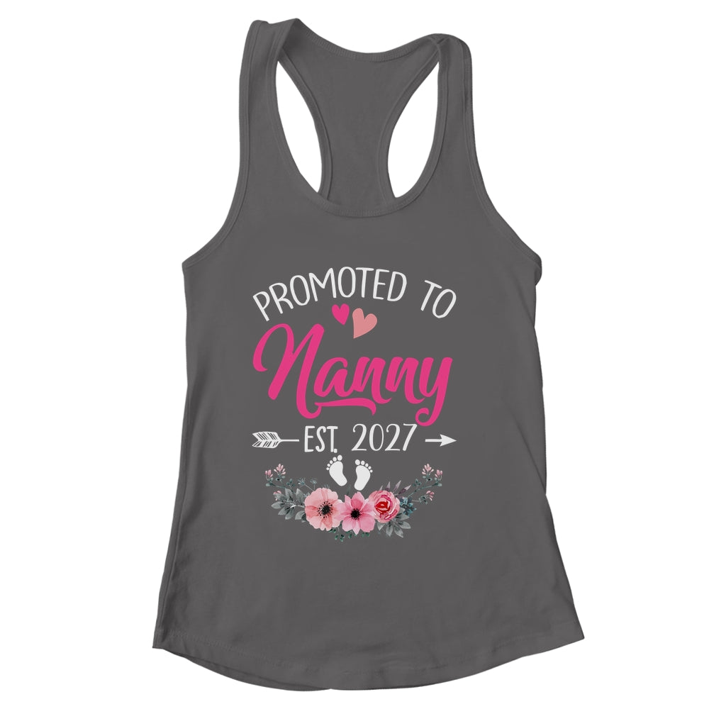 Promoted To Nanny Est 2027 Mothers Day First Time Shirt & Tank Top | siriusteestore