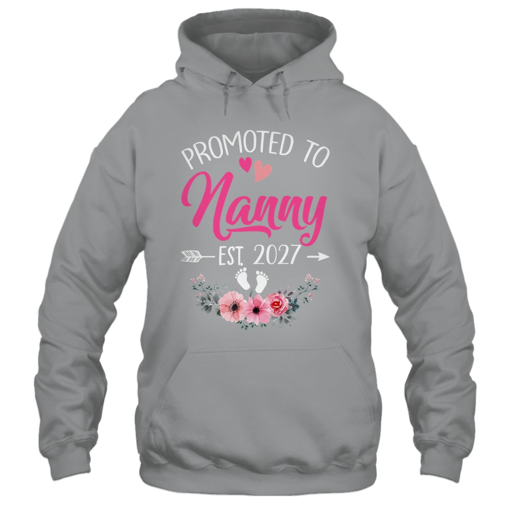 Promoted To Nanny Est 2027 Mothers Day First Time Shirt & Tank Top | siriusteestore