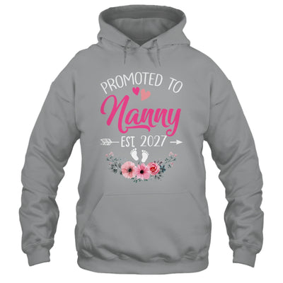 Promoted To Nanny Est 2027 Mothers Day First Time Shirt & Tank Top | siriusteestore