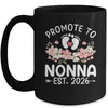Promoted To Nonna 2026 First Time Floral New Nonna Mug | siriusteestore