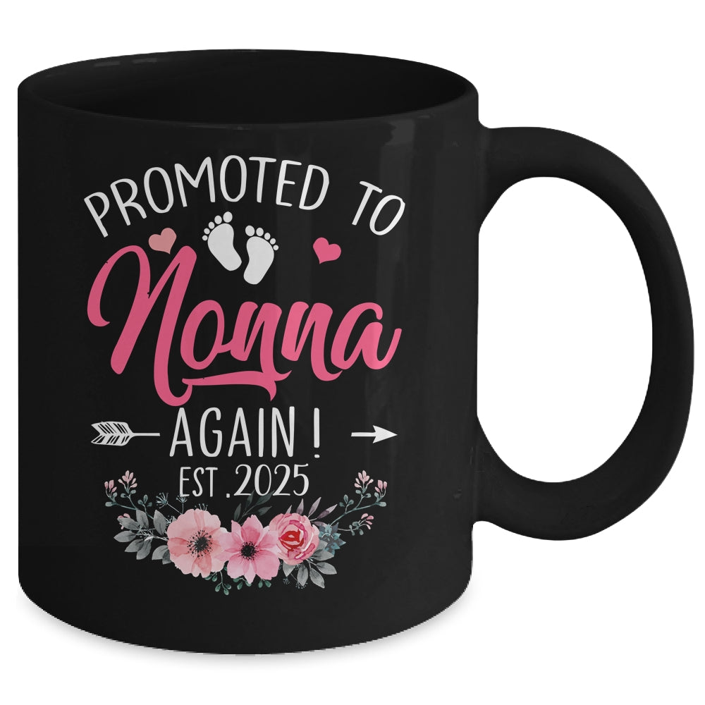 Promoted To Nonna Again Est 2025 Mothers Day Mug | siriusteestore