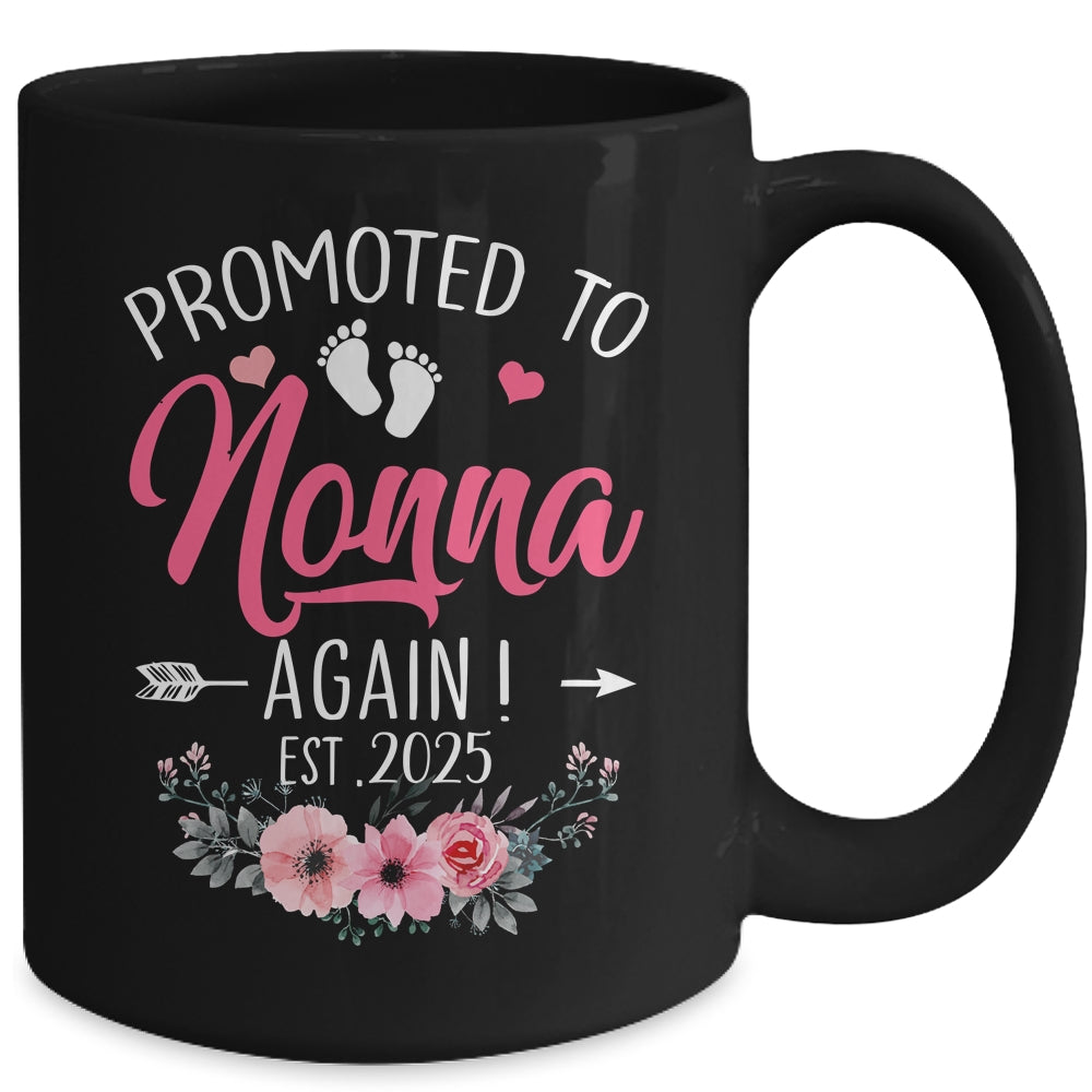 Promoted To Nonna Again Est 2025 Mothers Day Mug | siriusteestore