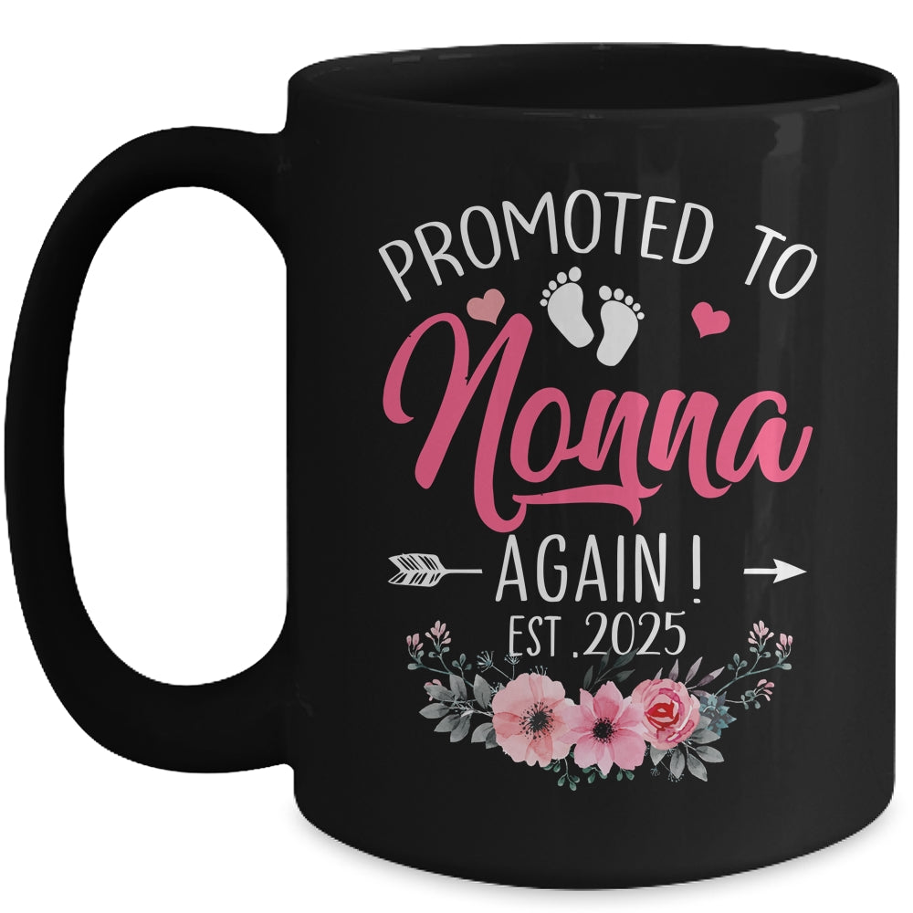 Promoted To Nonna Again Est 2025 Mothers Day Mug | siriusteestore