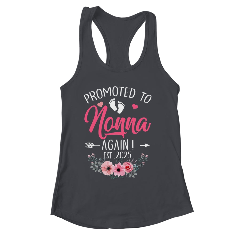 Promoted To Nonna Again Est 2025 Mothers Day Shirt & Tank Top | siriusteestore