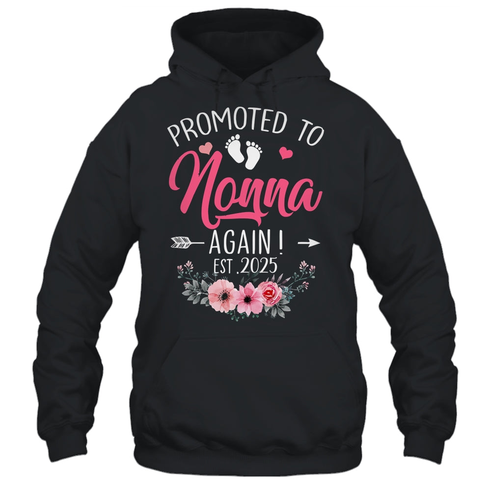 Promoted To Nonna Again Est 2025 Mothers Day Shirt & Tank Top | siriusteestore