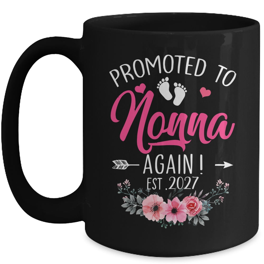 Promoted To Nonna Again Est 2027 Mothers Day Mug | siriusteestore