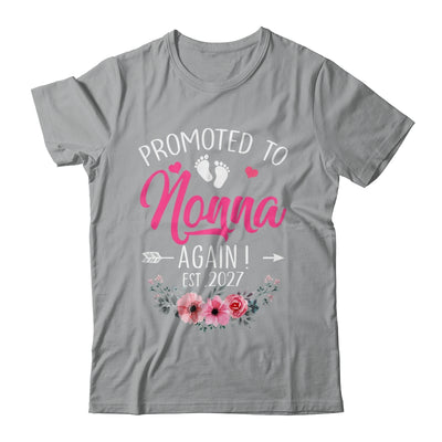 Promoted To Nonna Again Est 2027 Mothers Day Shirt & Tank Top | siriusteestore
