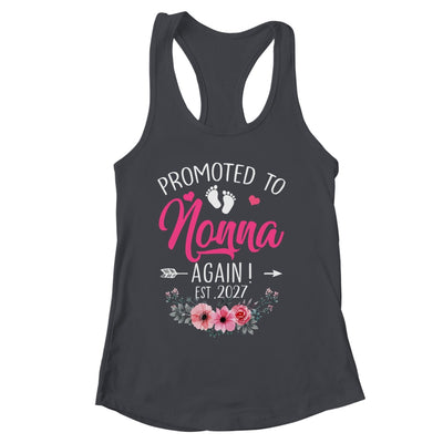 Promoted To Nonna Again Est 2027 Mothers Day Shirt & Tank Top | siriusteestore