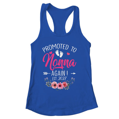 Promoted To Nonna Again Est 2027 Mothers Day Shirt & Tank Top | siriusteestore