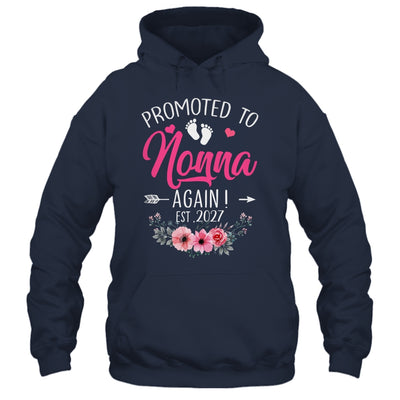 Promoted To Nonna Again Est 2027 Mothers Day Shirt & Tank Top | siriusteestore