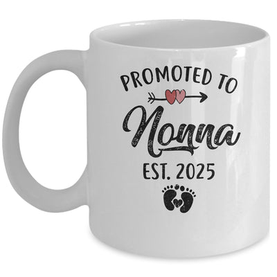 Promoted To Nonna Est 2025 First Time Mothers Day Mug | siriusteestore
