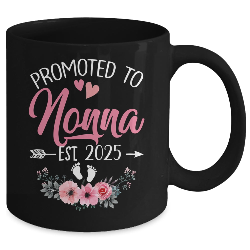 Promoted To Nonna Est 2025 Mothers Day First Time Mug | siriusteestore