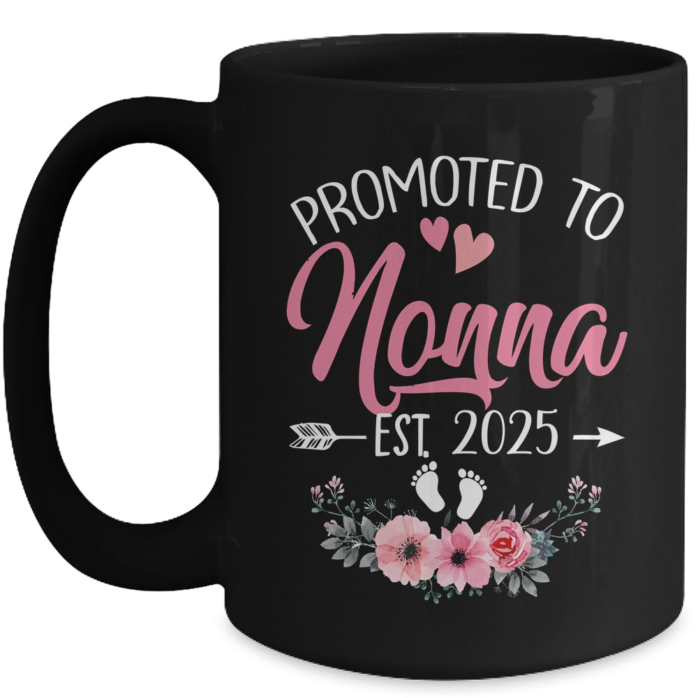 Promoted To Nonna Est 2025 Mothers Day First Time Mug | siriusteestore