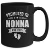Promoted To Nonna Est 2025 Mothers Day First Time New Nonna Mug | siriusteestore