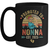 Promoted To Nonna Est 2025 Retro First Time Nonna Mug | siriusteestore
