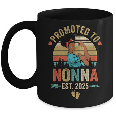 Promoted To Nonna Est 2025 Vintage First Time Nonna Mug | siriusteestore