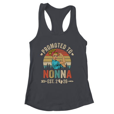 Promoted To Nonna Est 2026 Retro First Time Nonna Shirt & Tank Top | siriusteestore