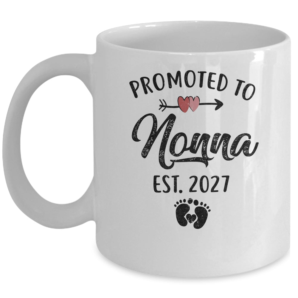 Promoted To Nonna Est 2027 First Time Mothers Day Mug | siriusteestore