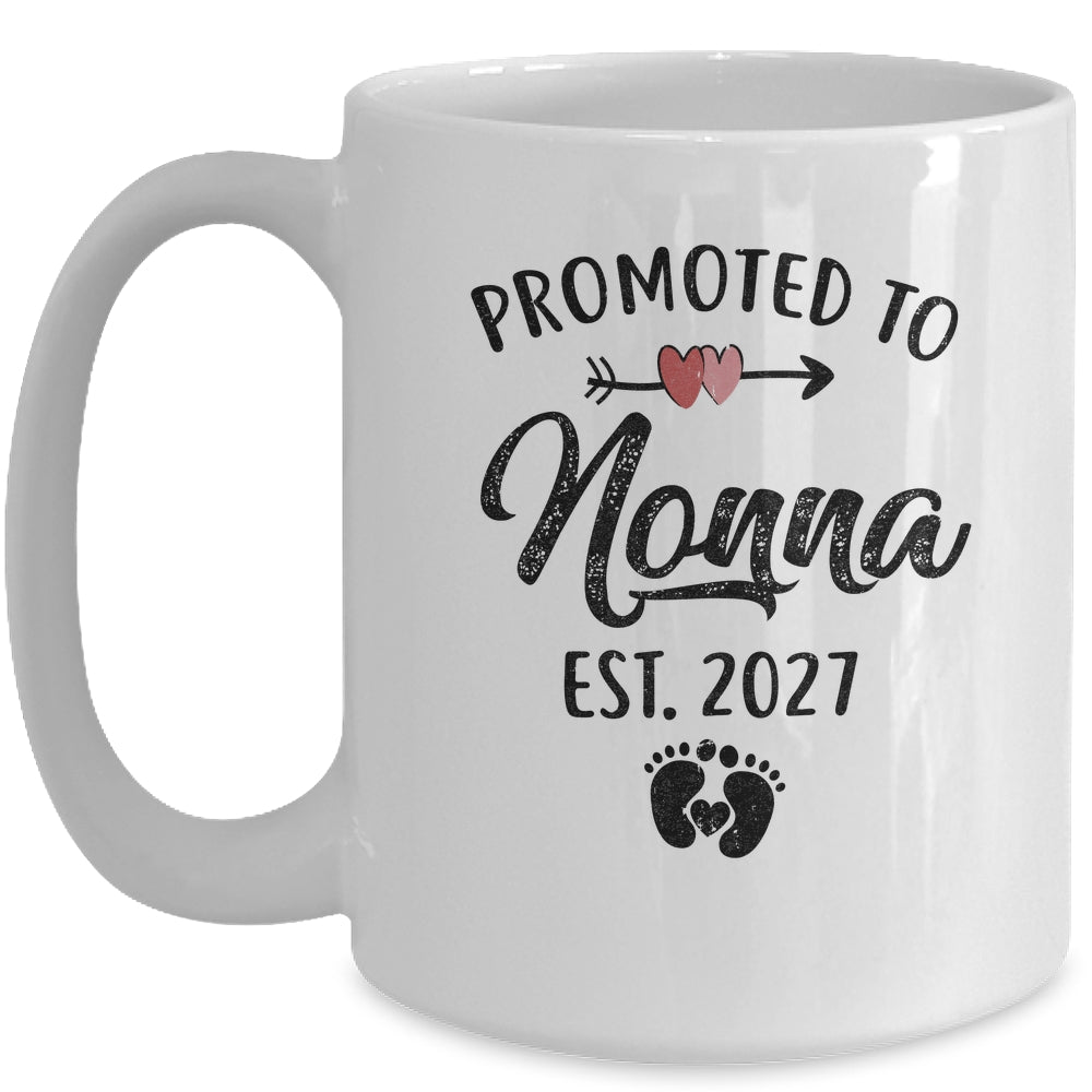 Promoted To Nonna Est 2027 First Time Mothers Day Mug | siriusteestore