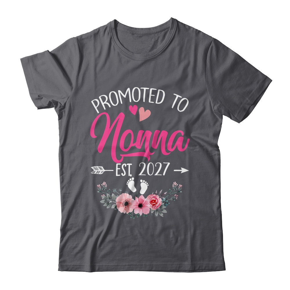 Promoted To Nonna Est 2027 Mothers Day First Time Shirt & Tank Top | siriusteestore