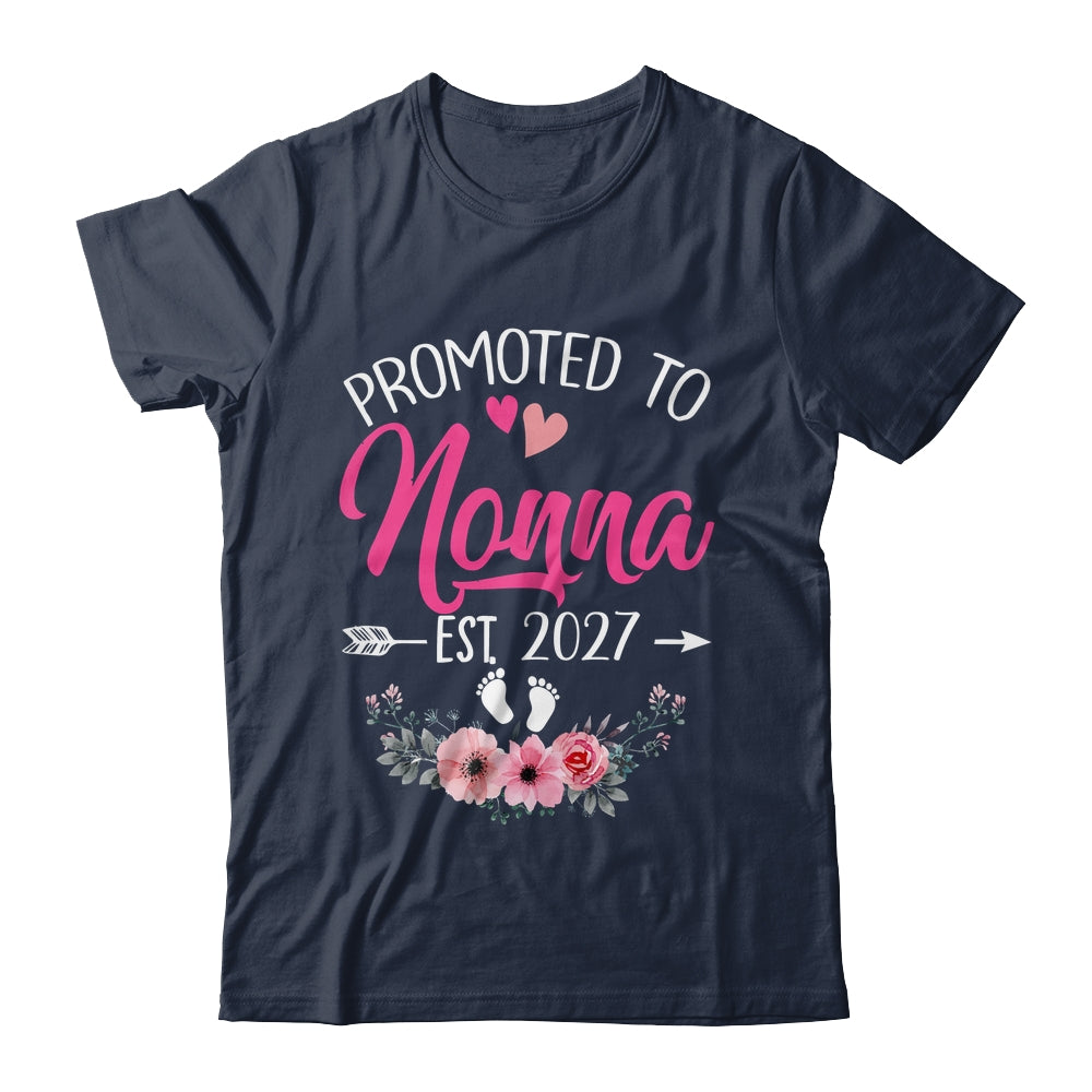 Promoted To Nonna Est 2027 Mothers Day First Time Shirt & Tank Top | siriusteestore