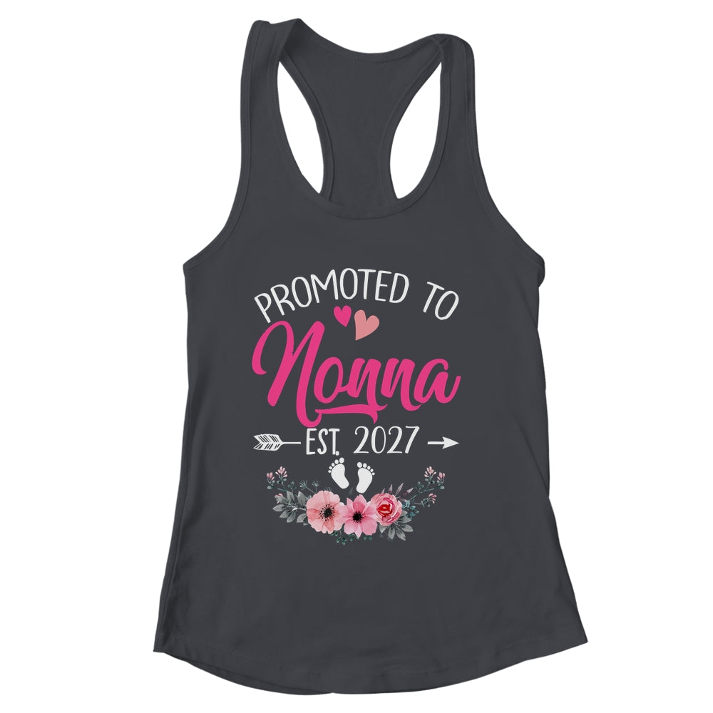 Promoted To Nonna Est 2027 Mothers Day First Time Shirt & Tank Top | siriusteestore