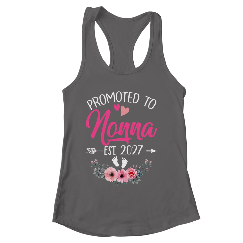 Promoted To Nonna Est 2027 Mothers Day First Time Shirt & Tank Top | siriusteestore
