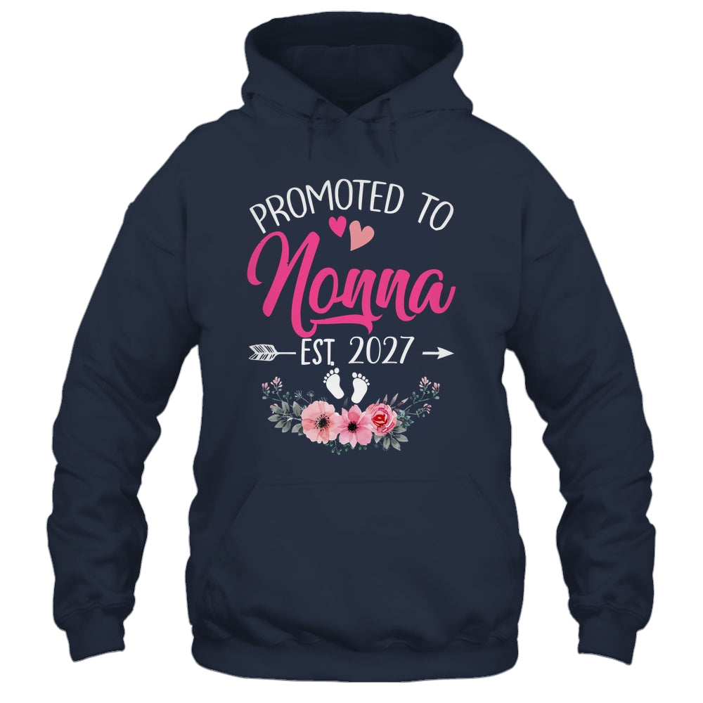Promoted To Nonna Est 2027 Mothers Day First Time Shirt & Tank Top | siriusteestore