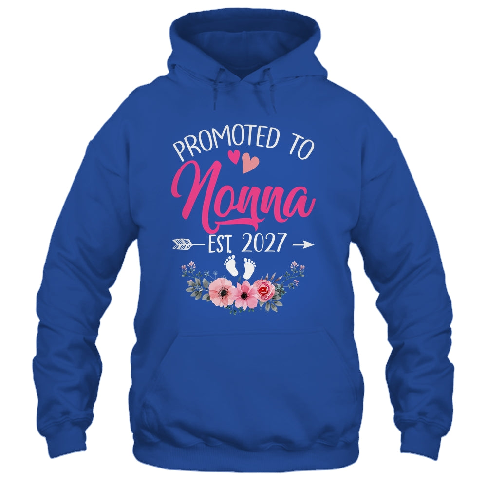 Promoted To Nonna Est 2027 Mothers Day First Time Shirt & Tank Top | siriusteestore