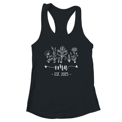 Promoted To Oma 2025 Pregnancy Announcement Floral Shirt & Tank Top | siriusteestore