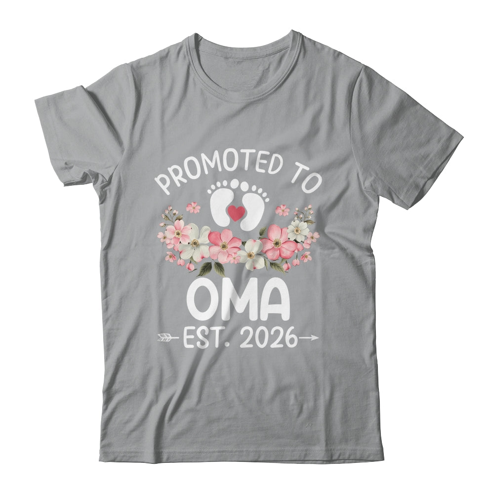 Promoted To Oma 2026 First Time Floral New Oma Shirt & Hoodie | siriusteestore