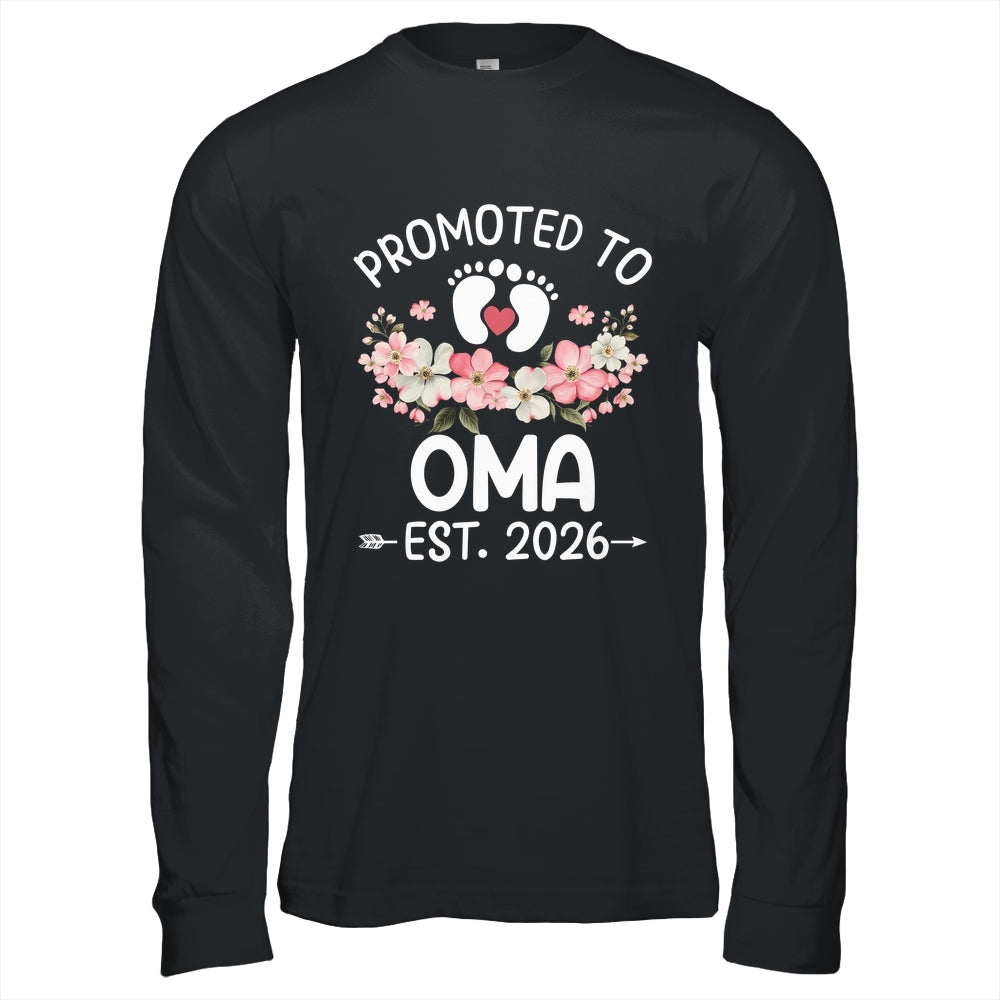 Promoted To Oma 2026 First Time Floral New Oma Shirt & Hoodie | siriusteestore