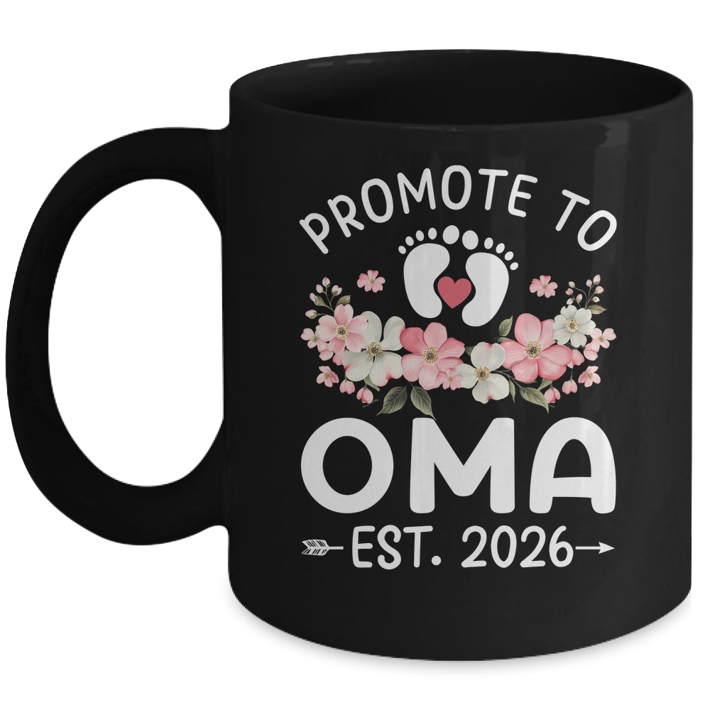Promoted To Oma 2026 First Time Floral New Oma Mug | siriusteestore