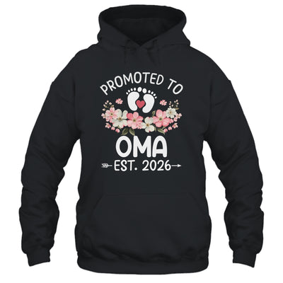 Promoted To Oma 2026 First Time Floral New Oma Shirt & Hoodie | siriusteestore