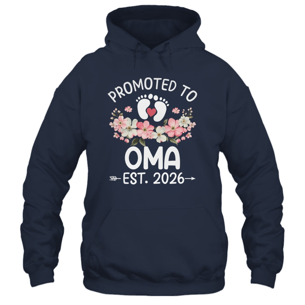 Promoted To Oma 2026 First Time Floral New Oma Shirt & Hoodie | siriusteestore