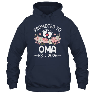 Promoted To Oma 2026 First Time Floral New Oma Shirt & Hoodie | siriusteestore