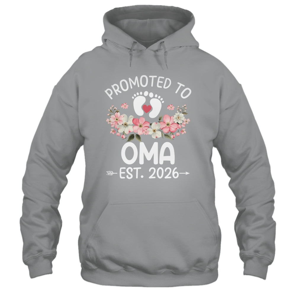 Promoted To Oma 2026 First Time Floral New Oma Shirt & Hoodie | siriusteestore