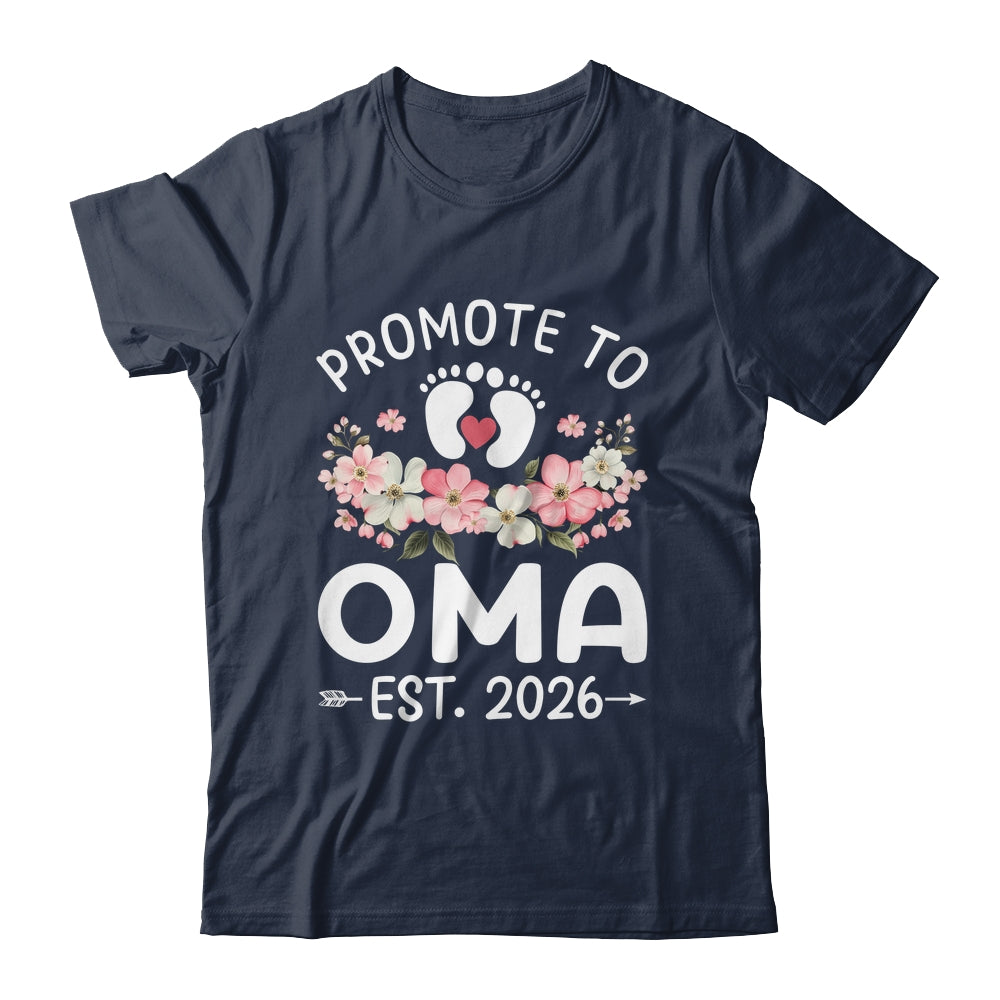 Promoted To Oma 2026 First Time Floral New Oma Shirt & Hoodie | siriusteestore