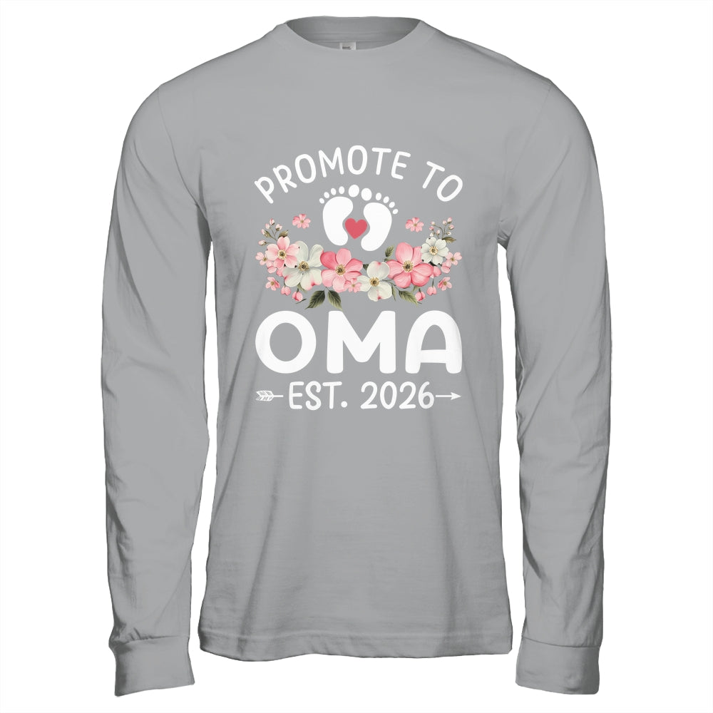 Promoted To Oma 2026 First Time Floral New Oma Shirt & Hoodie | siriusteestore