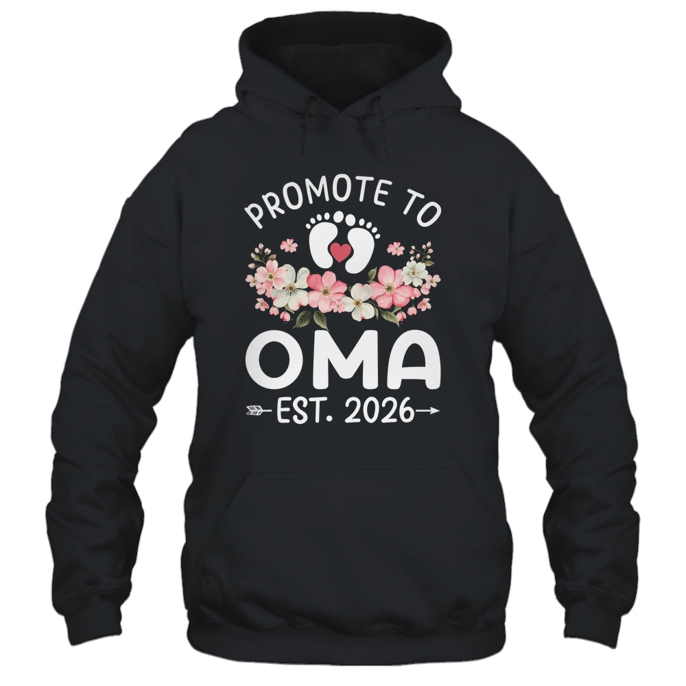 Promoted To Oma 2026 First Time Floral New Oma Shirt & Hoodie | siriusteestore