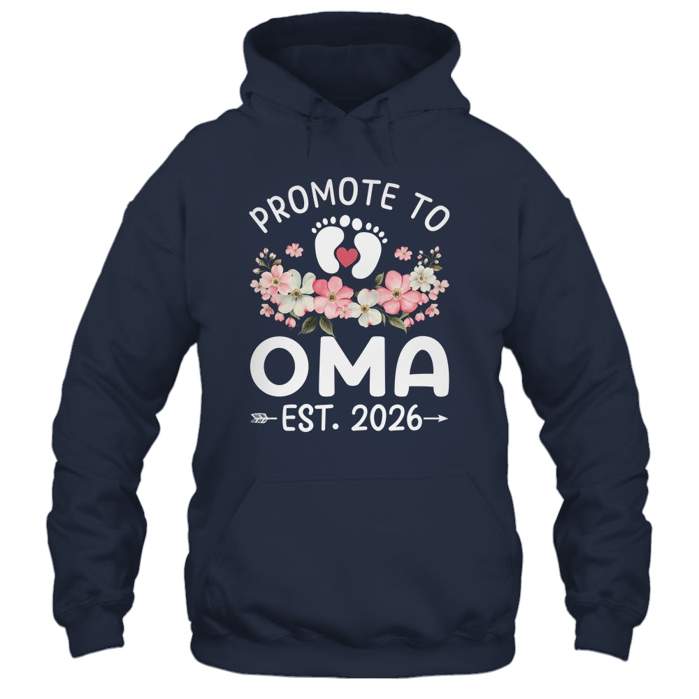 Promoted To Oma 2026 First Time Floral New Oma Shirt & Hoodie | siriusteestore