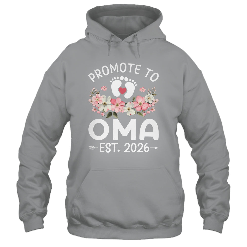Promoted To Oma 2026 First Time Floral New Oma Shirt & Hoodie | siriusteestore