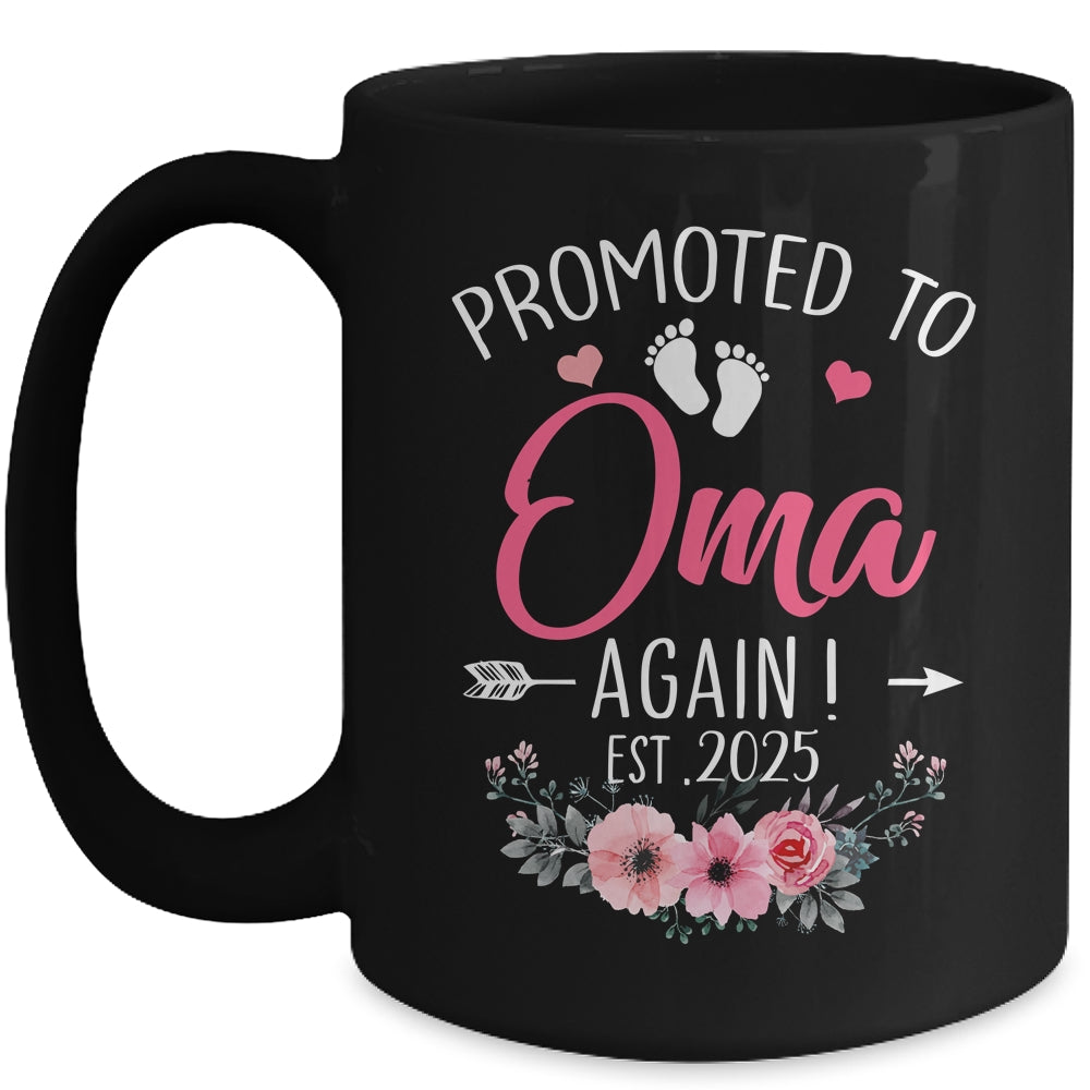 Promoted To Oma Again Est 2025 Mothers Day Mug | siriusteestore