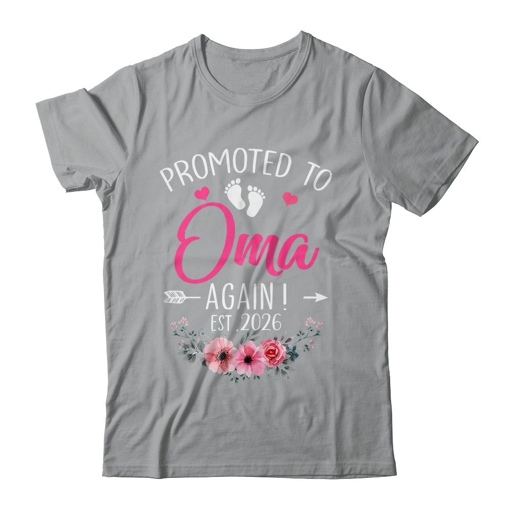 Promoted To Oma Again Est 2026 Mothers Day Shirt & Tank Top | siriusteestore
