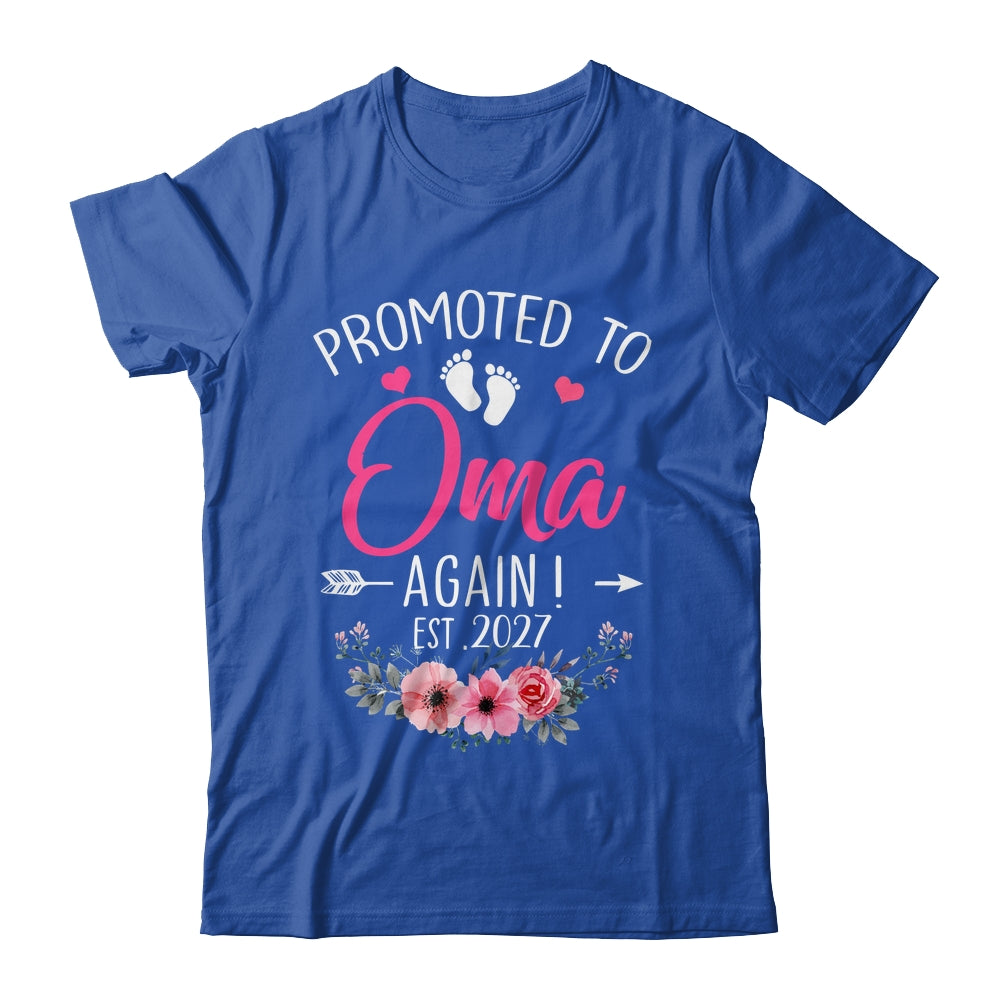 Promoted To Oma Again Est 2027 Mothers Day Shirt & Tank Top | siriusteestore