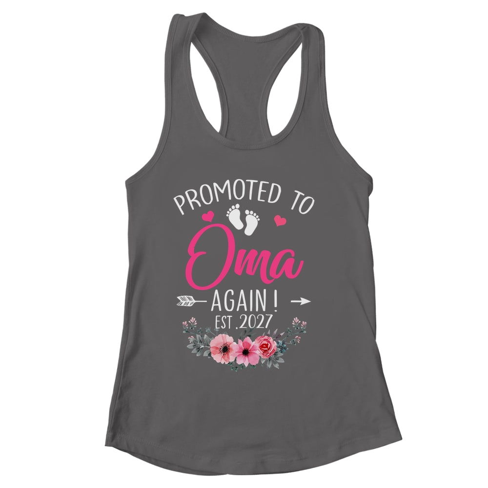 Promoted To Oma Again Est 2027 Mothers Day Shirt & Tank Top | siriusteestore