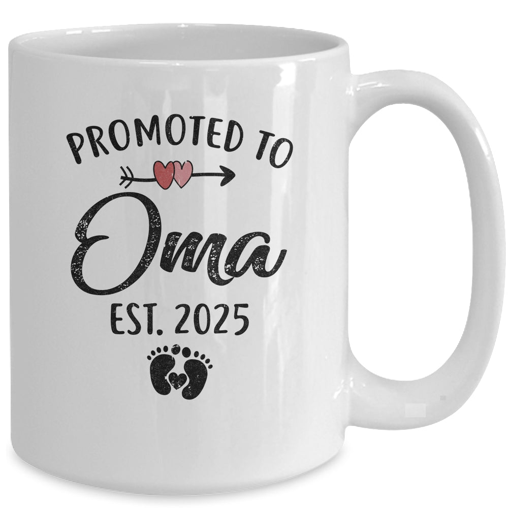 Promoted To Oma Est 2025 First Time Mothers Day Mug | siriusteestore